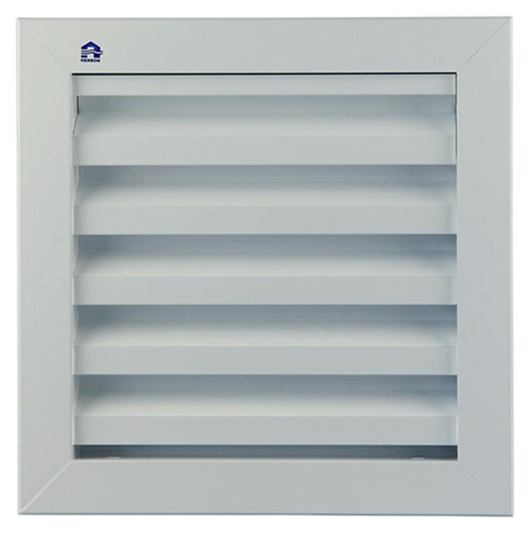 Afbeelding laden in galerijviewer, Renson 1006224 - muurrooster inbouw 411 alu ral 9010 200x200mm | 1 stuks