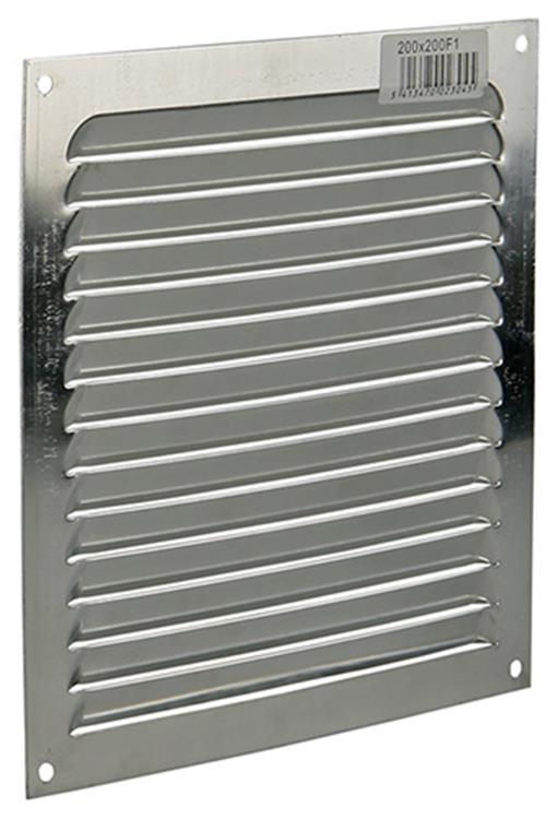 Afbeelding laden in galerijviewer, Renson 1015068 - schoepenrooster plat alu f1 200x200mm | 10 stuks