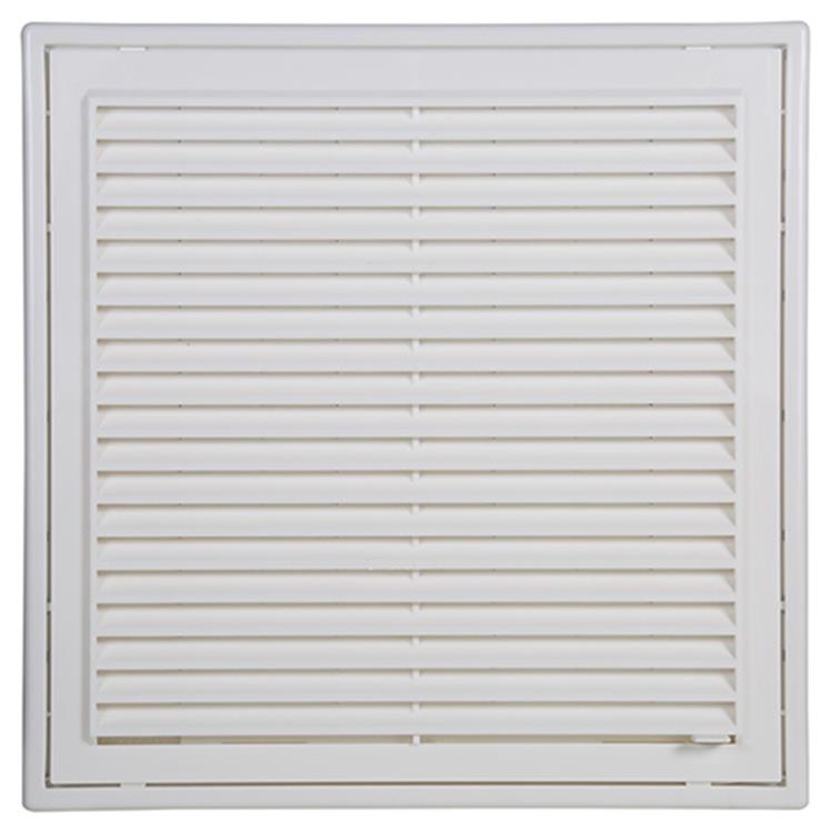 Afbeelding laden in galerijviewer, Renson 1006742 - rooster pvc 732 wit 250x250mm | 1 stuks