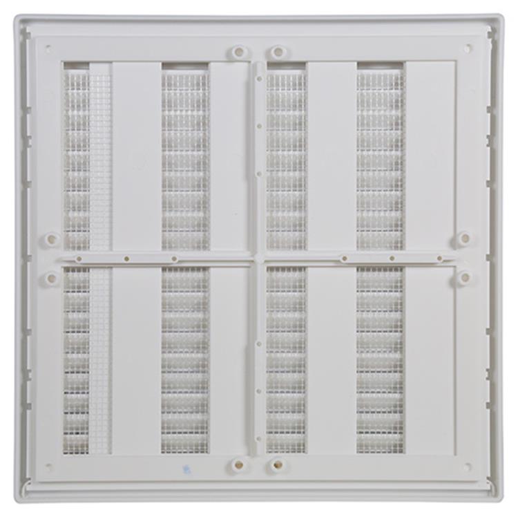 Afbeelding laden in galerijviewer, Renson 1006742 - rooster pvc 732 wit 250x250mm | 1 stuks