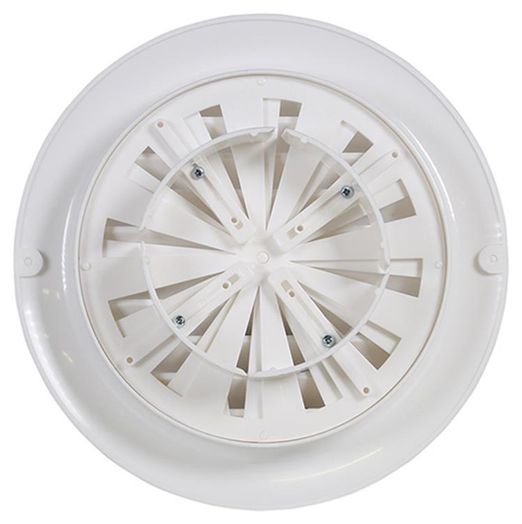 Afbeelding laden in galerijviewer, Renson 1006743 - rooster rond pvc735 wit 100-150mm | 1 stuks