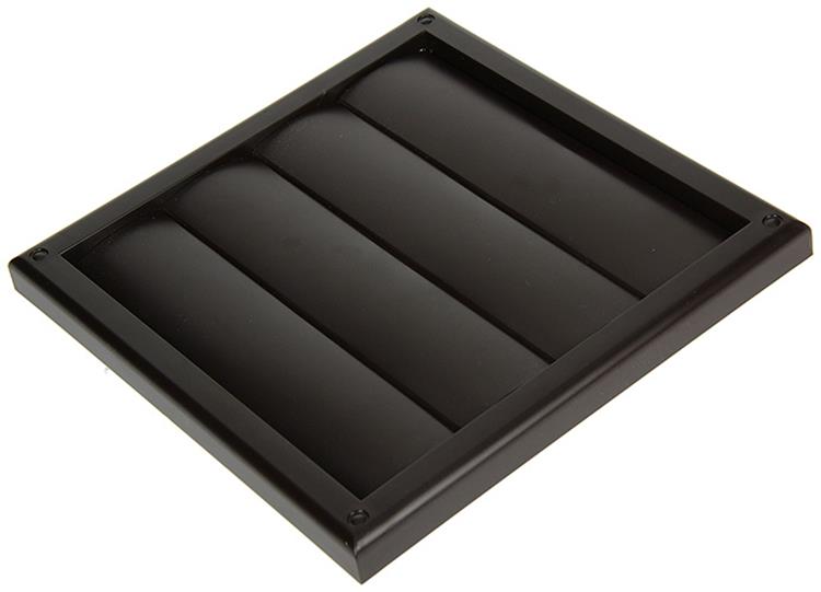 Afbeelding laden in galerijviewer, Renson 1006375 - dampkaprooster opbouw 733 pvc ral 8019 187x187mm | 2 stuks