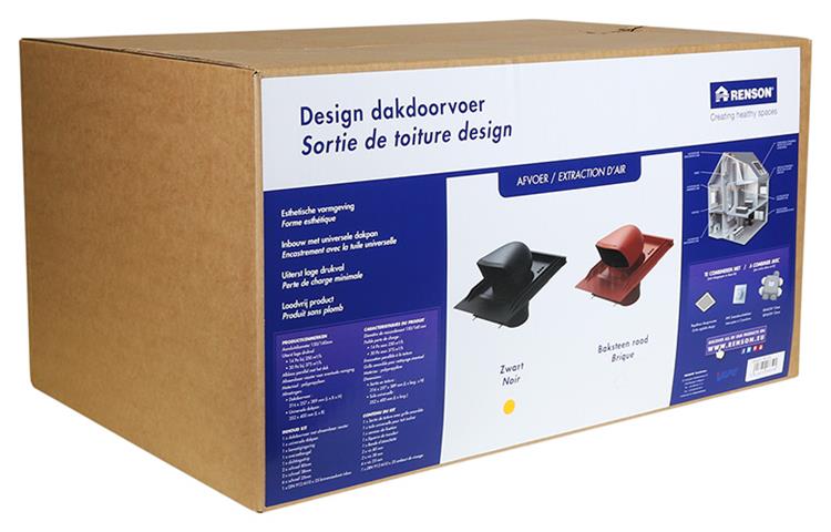 Afbeelding laden in galerijviewer, Renson 1048751 - dakdoorvoor design (zwart) | 1 stuks