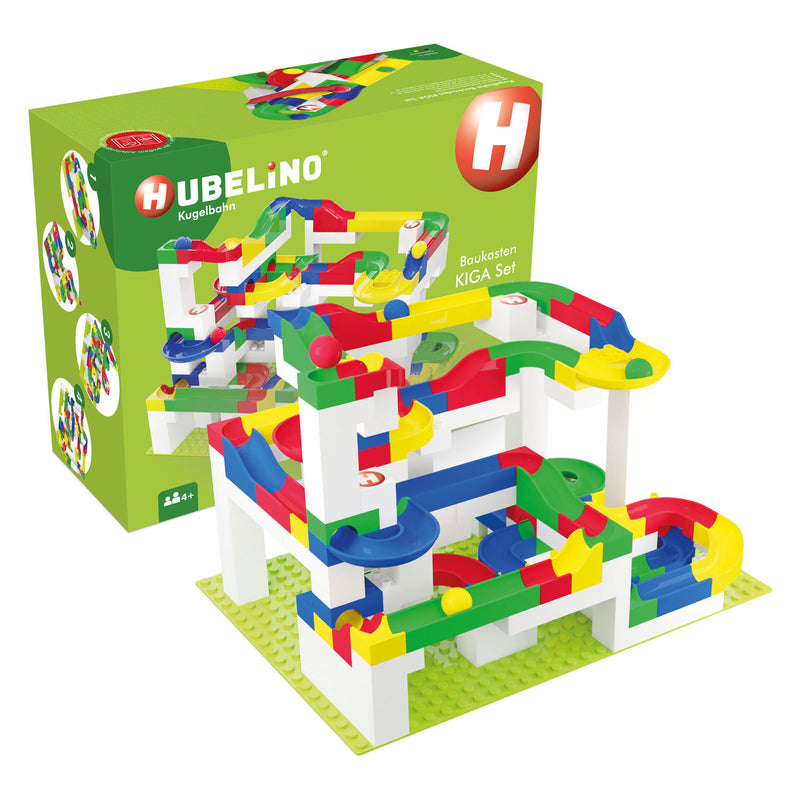 Afbeelding laden in galerijviewer, Hubelino knikkerbaan kiga scholenset bouwdoos, 352dlg
