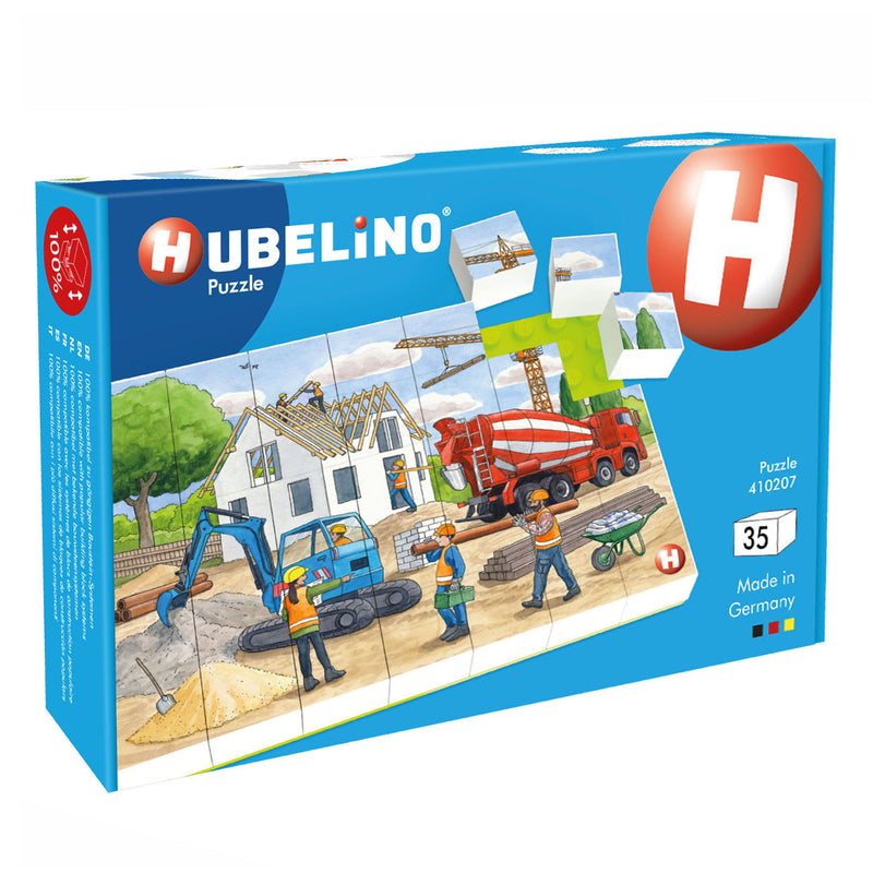 Afbeelding laden in galerijviewer, Hubelino Blokpuzzel Op de Bouwplaats, 35st.
