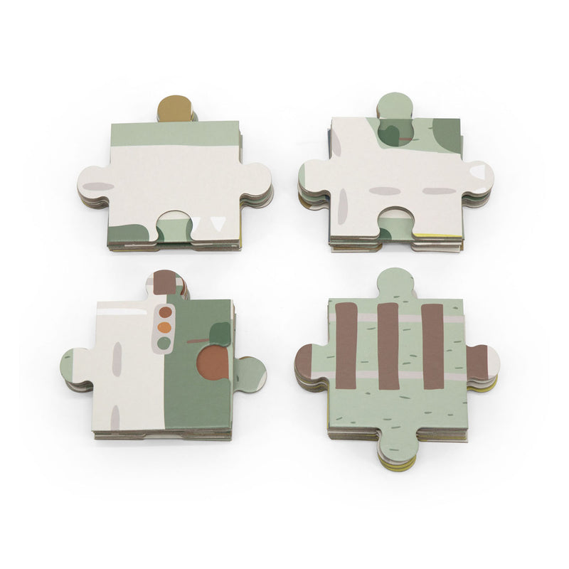 Afbeelding laden in galerijviewer, Trixie houten stratenpuzzel met accessoires