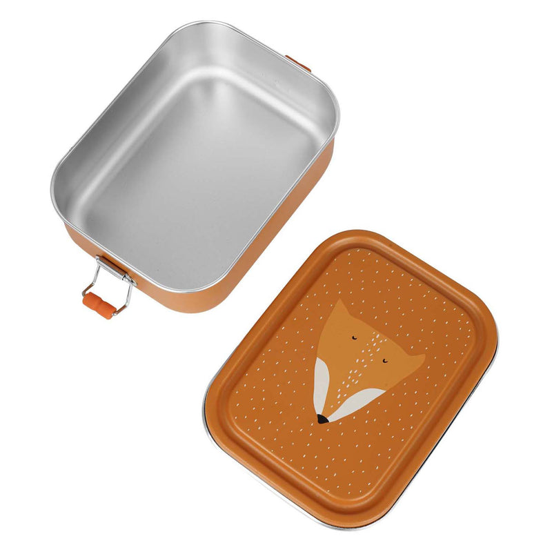 Afbeelding laden in galerijviewer, Trixie brooddoos klein - mr. fox - rsv lunchbox voor kinderen - makkelijk te openen broodtrommel - oranje