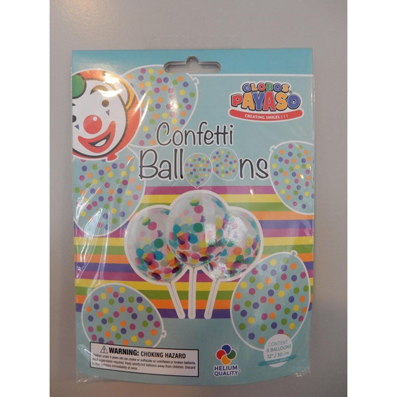 Afbeelding laden in galerijviewer, Globos confetti ballonnen 30cm 6 stuks in zakje