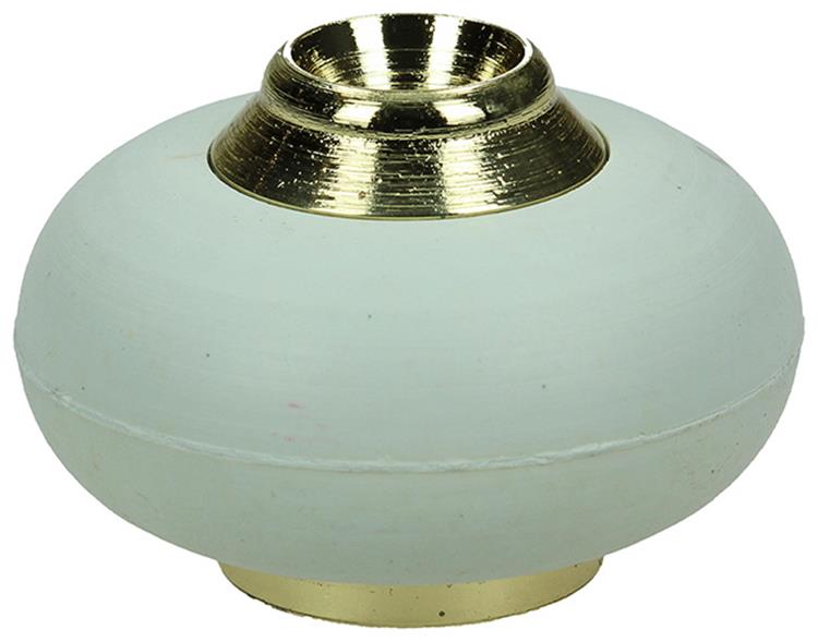 Afbeelding laden in galerijviewer, Mack 1047654 - deurstop met rubber vermessingd ø 30 mm 1 st pc | 6 stuks