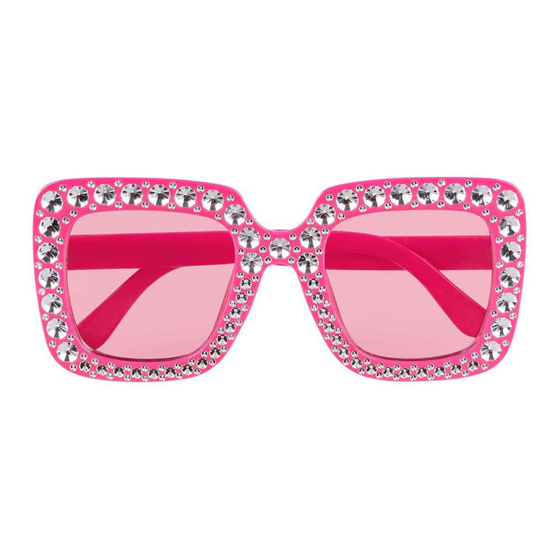 Afbeelding laden in galerijviewer, Boland partybril bling bling felroze