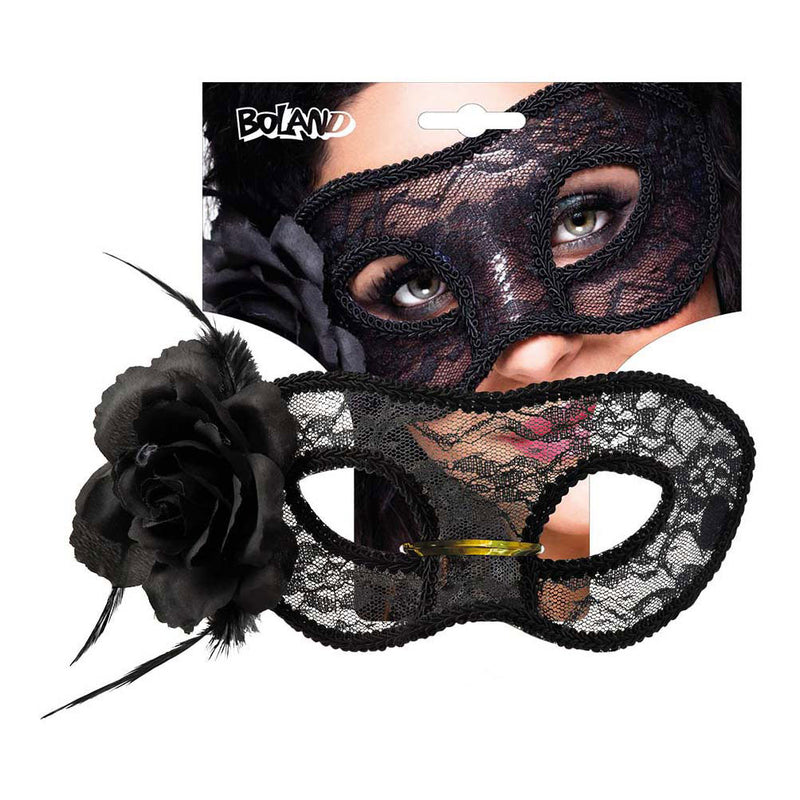 Afbeelding laden in galerijviewer, Boland kanten oogmasker mystique zwart