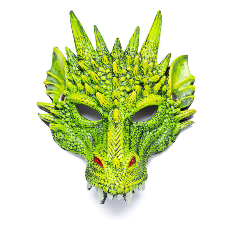 Afbeelding laden in galerijviewer, Great pretenders drakenmasker groen