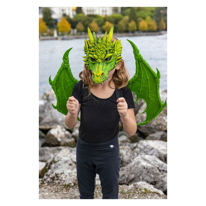 Afbeelding laden in galerijviewer, Great pretenders drakenmasker groen