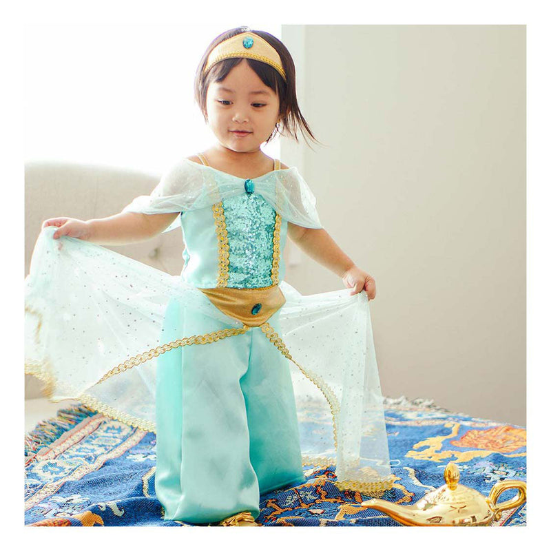 Afbeelding laden in galerijviewer, Great pretenders prinsessenjurk jasmine - 3-4 jaar
