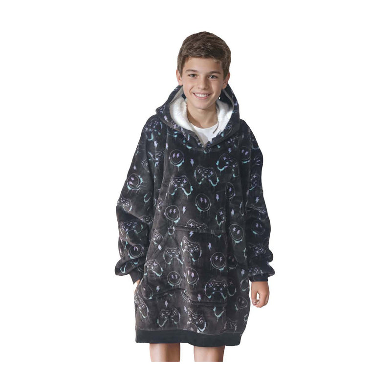 Afbeelding laden in galerijviewer, Noxxiez knuffel hoodie medium trui gaming, tot 160cm