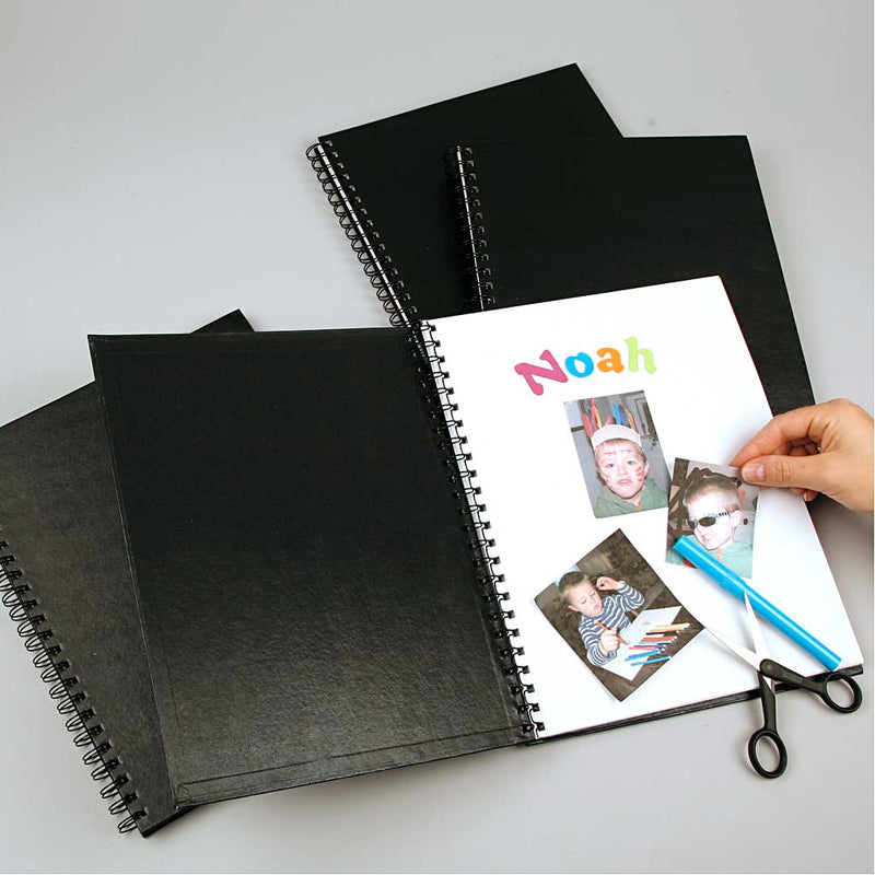 Afbeelding laden in galerijviewer, Https: www.cchobby.nl notitieboek-afm-23x30-5-cm-120-gr-zwart-1-stuk
