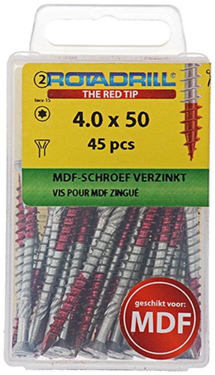 Afbeelding laden in galerijviewer, Rotadrill 1039913 - mdf-schroef 75°-vk tx vz 4.0x50mm (45) | 6 stuks