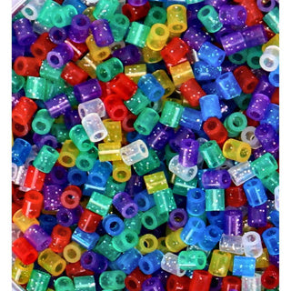 Afbeelding laden in galerijviewer, Hama strijkkralen glitter in pot 9000 stuks