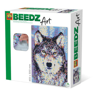 Afbeelding laden in galerijviewer, Ses beedz art: strijkkralen wolf | 2 stuks