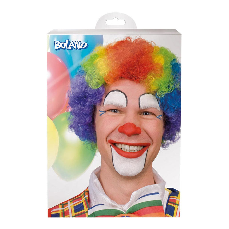 Afbeelding laden in galerijviewer, Boland pruik clown multikleur volwassenen