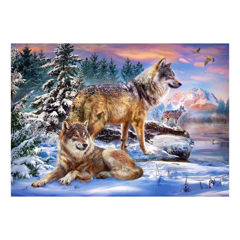 Afbeelding laden in galerijviewer, Castorland wolfish wonderland – puzzel – 500 stukjes – satijnen afwerking – perfecte pasvorm – europese kwaliteit