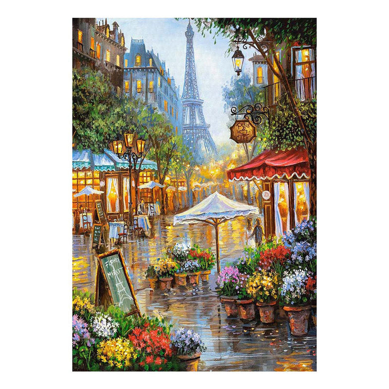 Afbeelding laden in galerijviewer, Castorland spring flowers paris – puzzel – 1.000 stukjes – satijnen afwerking – perfecte pasvorm – europese kwaliteit