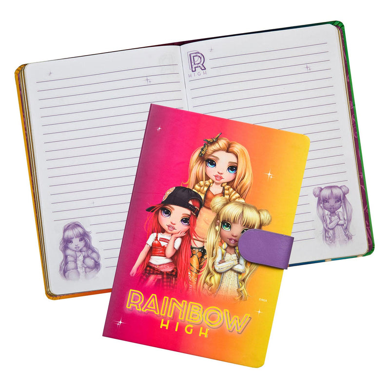 Afbeelding laden in galerijviewer, Rainbow High Notitieboek met Magnetische Sluiting