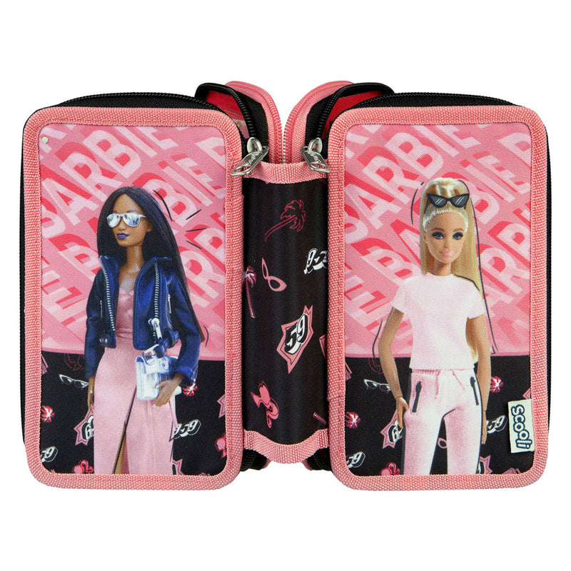 Afbeelding laden in galerijviewer, Undercover 3-vaks gevulde etui barbie