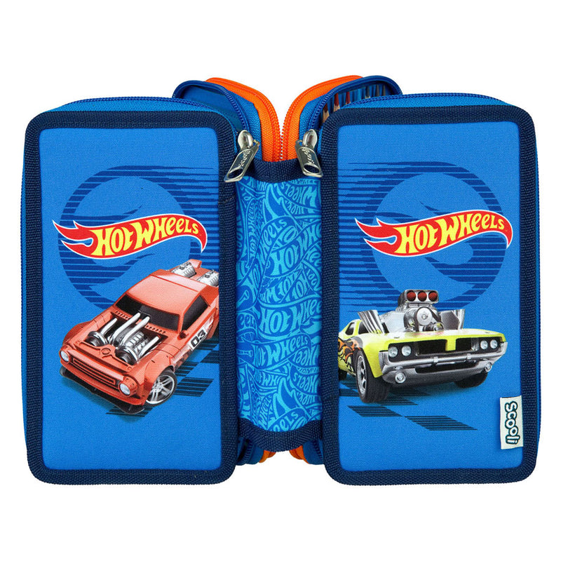 Afbeelding laden in galerijviewer, Undercover 3-vaks gevulde etui hot wheels