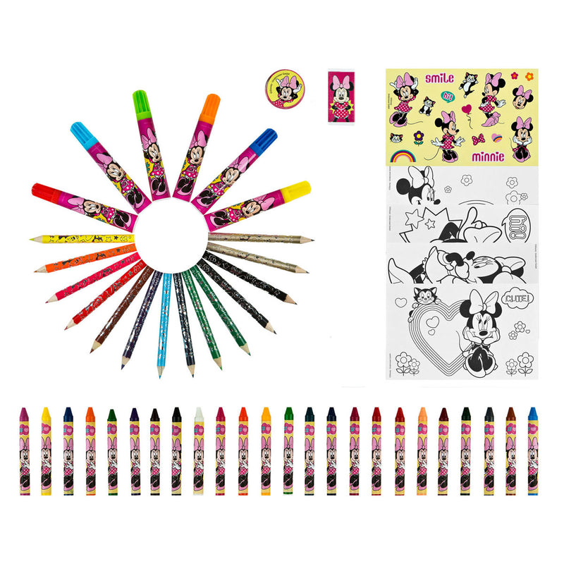 Afbeelding laden in galerijviewer, Undercover kleurkoffer minnie mouse, 51dlg.