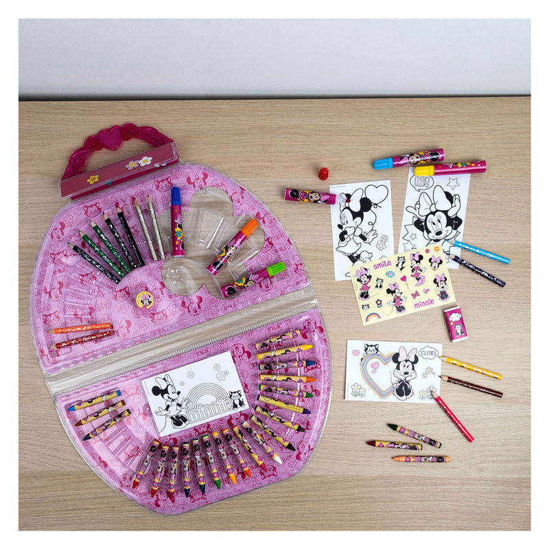 Afbeelding laden in galerijviewer, Undercover kleurkoffer minnie mouse, 51dlg.