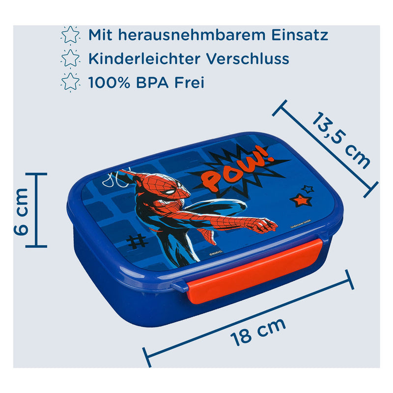 Afbeelding laden in galerijviewer, Undercover spiderman lunchbox blauw rood