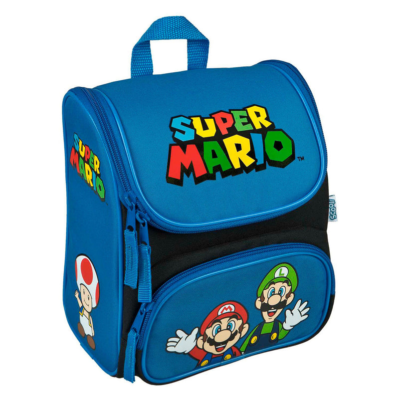 Afbeelding laden in galerijviewer, Undercover school rugzak super mario blauw