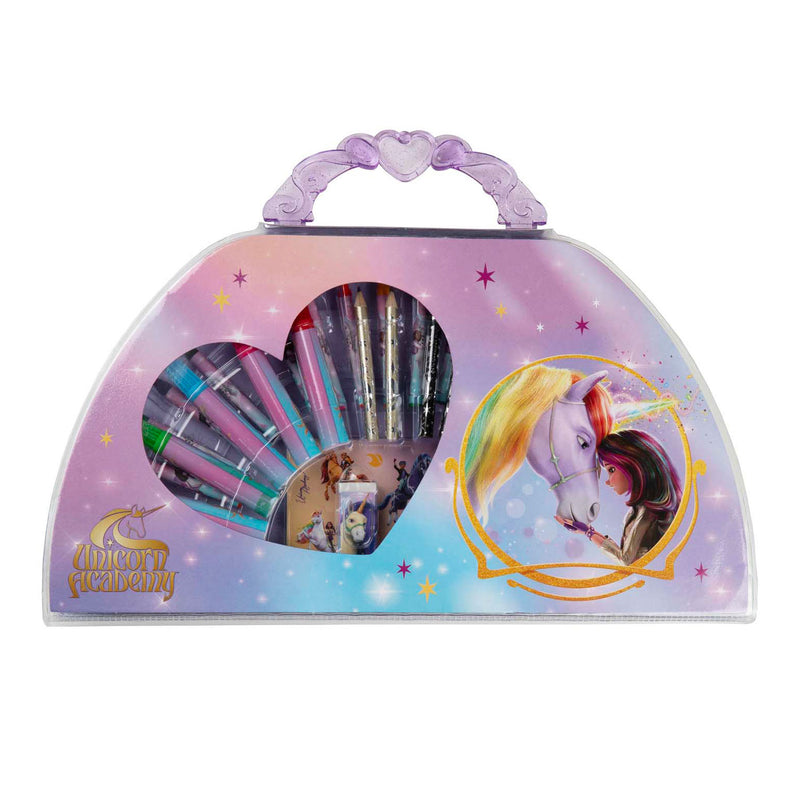 Afbeelding laden in galerijviewer, Undercover unicorn academy kleurkoffer, 51dlg