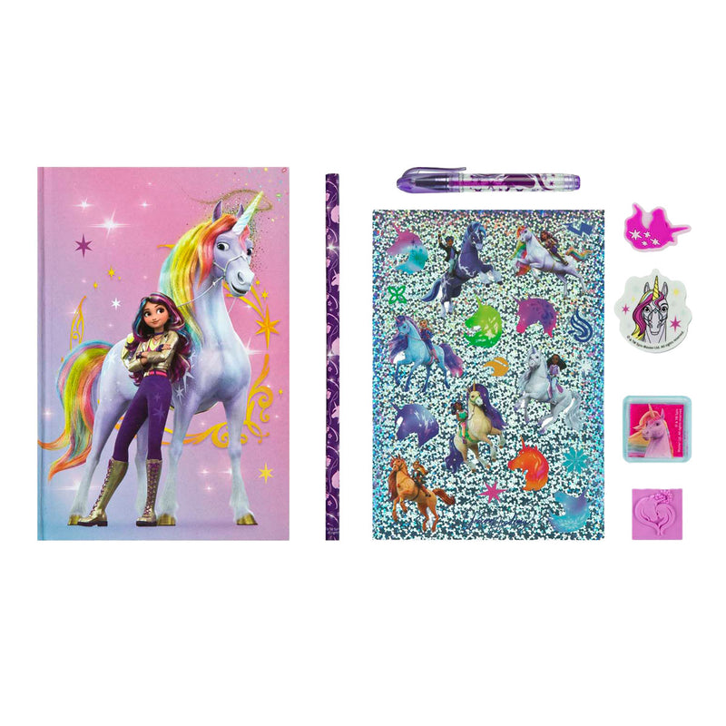 Afbeelding laden in galerijviewer, Undercover unicorn academy creatieve set met notitieboek, 8dlg