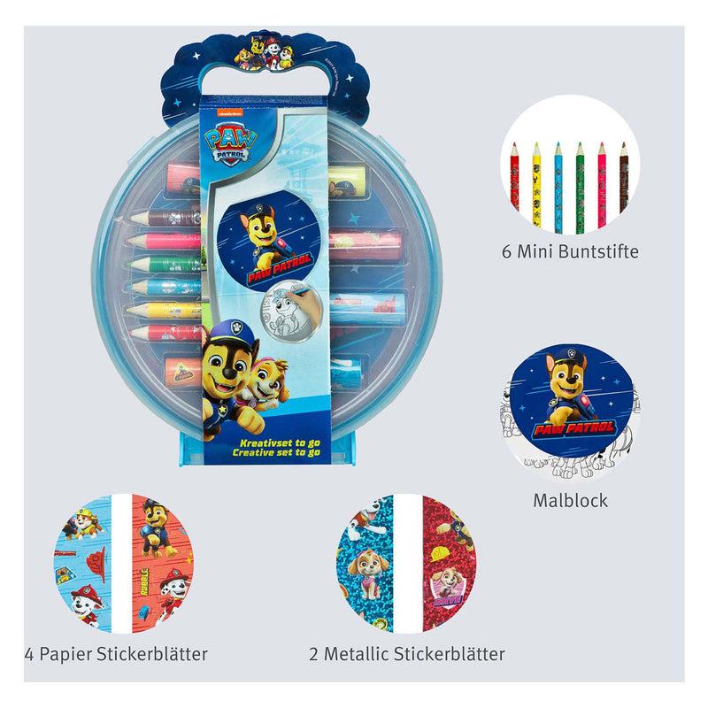 Afbeelding laden in galerijviewer, Undercover paw patrol creatieve knutselset in draagkoffer voor kinderen.
