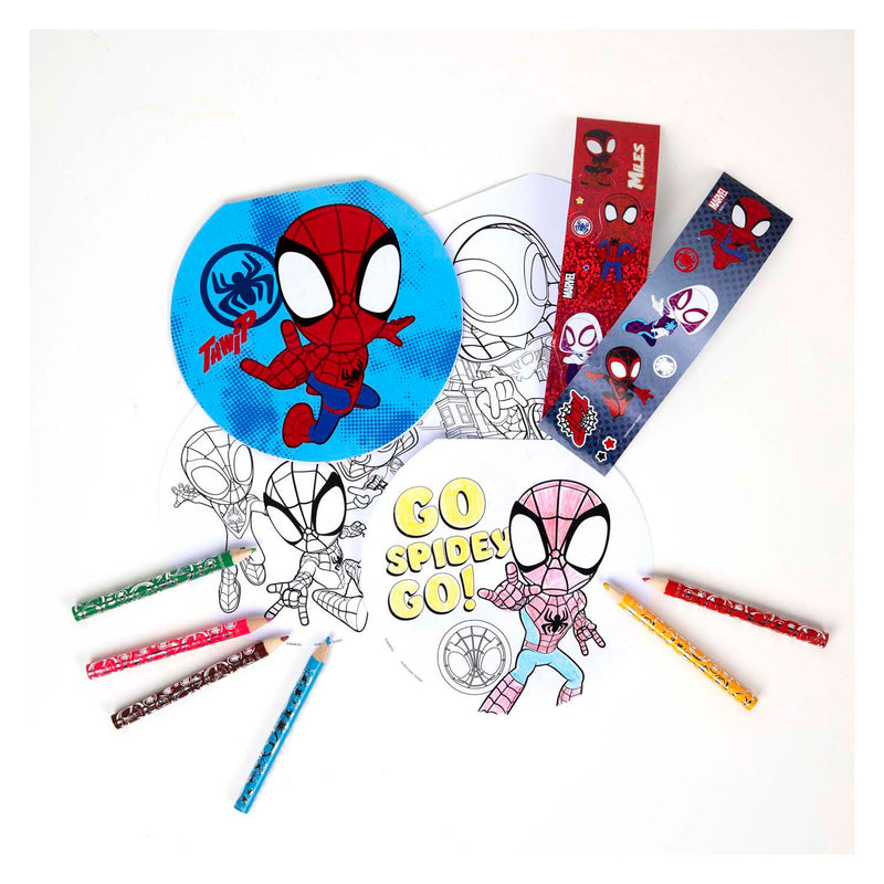 Afbeelding laden in galerijviewer, Undercover spidey creatieve kleurset met stickers en kleurboek.