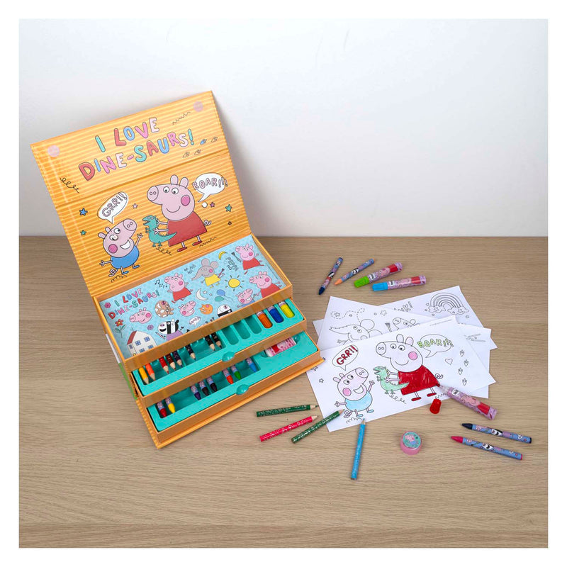Afbeelding laden in galerijviewer, Undercover kleurkoffer peppa pig - 44dlg.