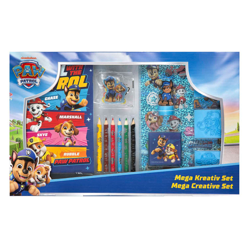 Afbeelding laden in galerijviewer, Paw patrol mega kleur- en stempelset - 15dlg.