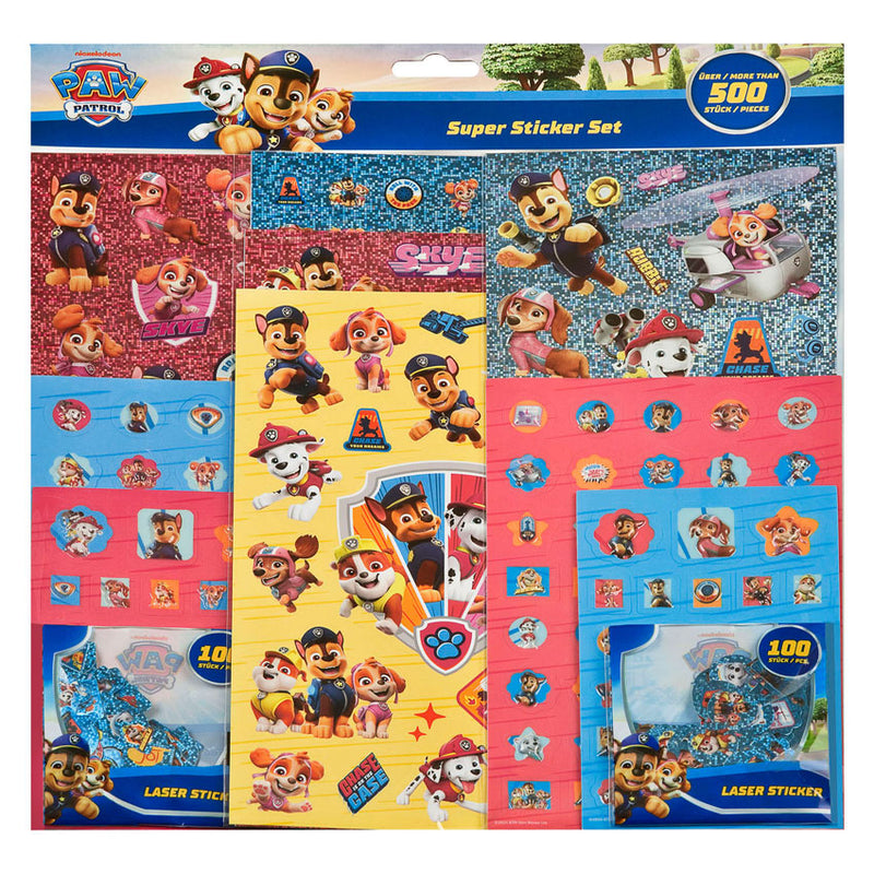 Afbeelding laden in galerijviewer, Undercover super stickerset paw patrol - 500st.