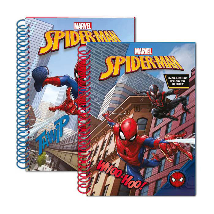 Afbeelding laden in galerijviewer, Merkloos sans marque spiderman glitter notitieboek - kleurrijk speelgoed notitieboek voor kinderen.