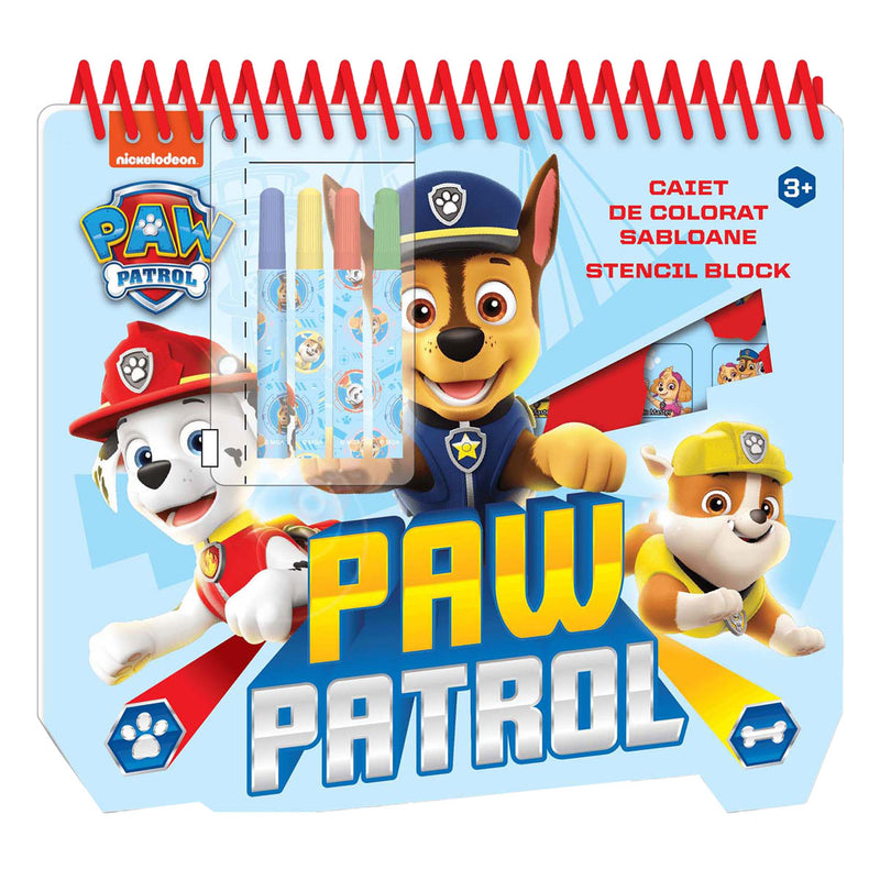 Afbeelding laden in galerijviewer, Paw patrol kleurblok met stiften + stickers + sjabloon