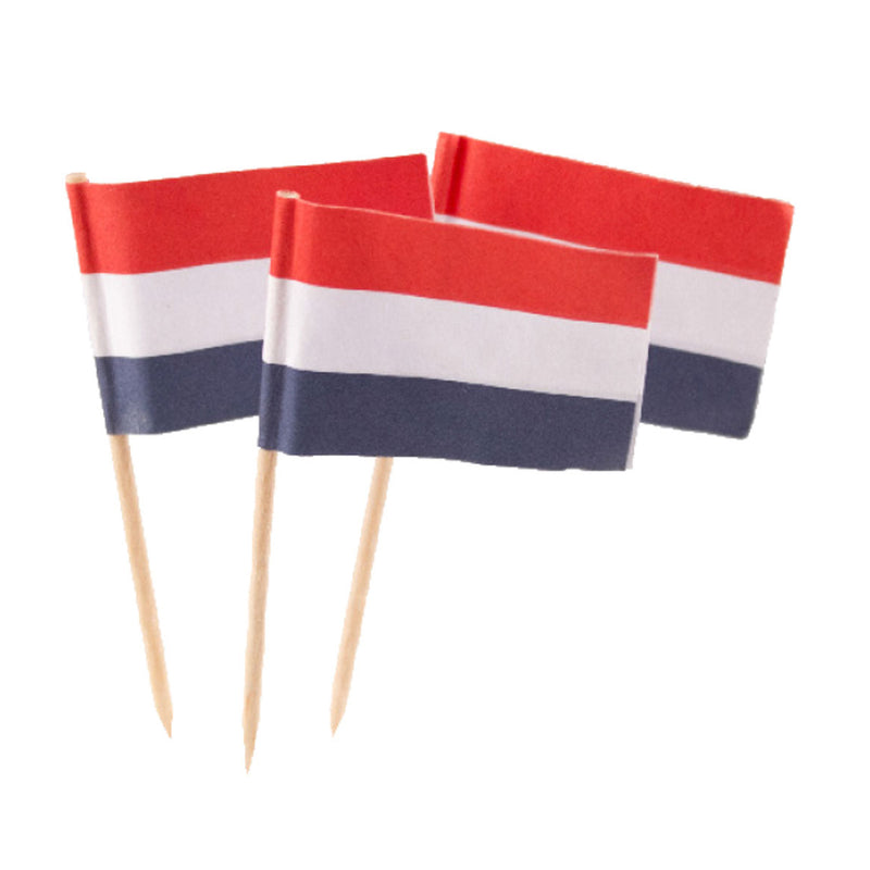 Afbeelding laden in galerijviewer, Folat bv cocktailprikkers nederlandse vlag, 50st.