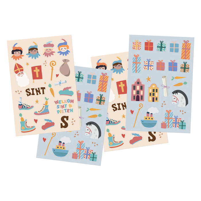 Afbeelding laden in galerijviewer, Folat bv stickers sinterklaasfiguren, 49st.