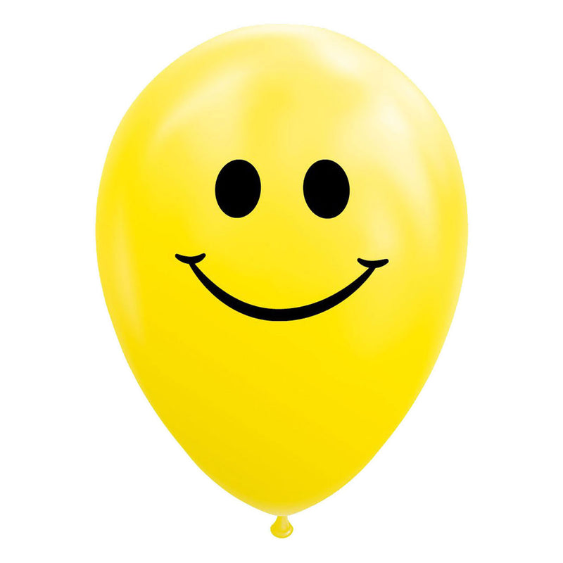 Afbeelding laden in galerijviewer, Globos ballonnen smile geel 30cm, 8st.