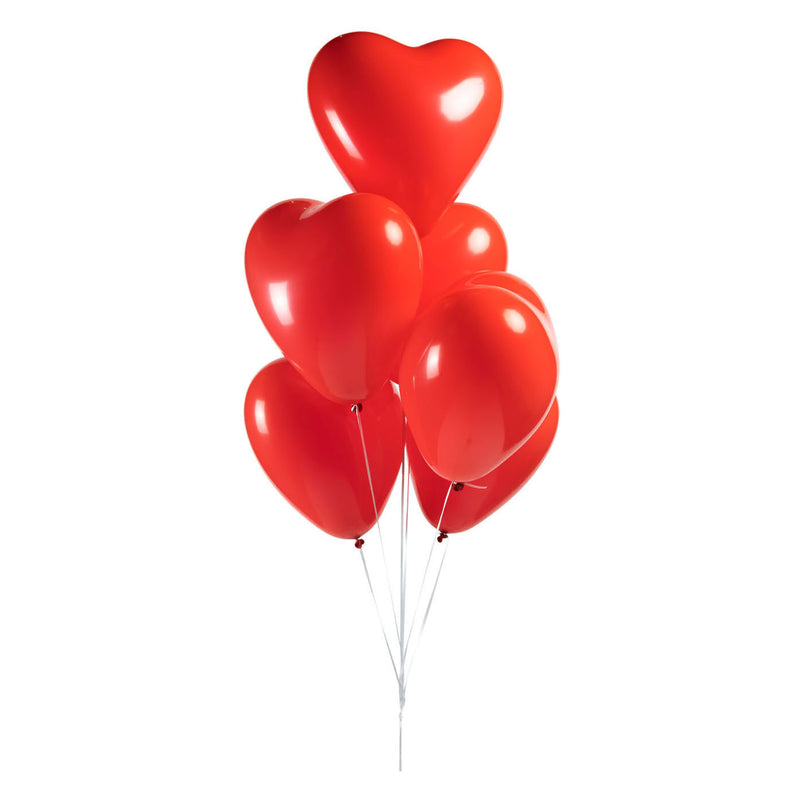 Afbeelding laden in galerijviewer, Globos ballonnen hart ballonnen rood 30cm, 6st.