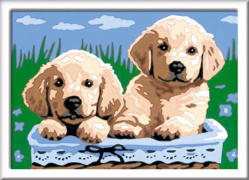 Afbeelding laden in galerijviewer, Ravensburger creart schilderen op nummer - schattige puppies