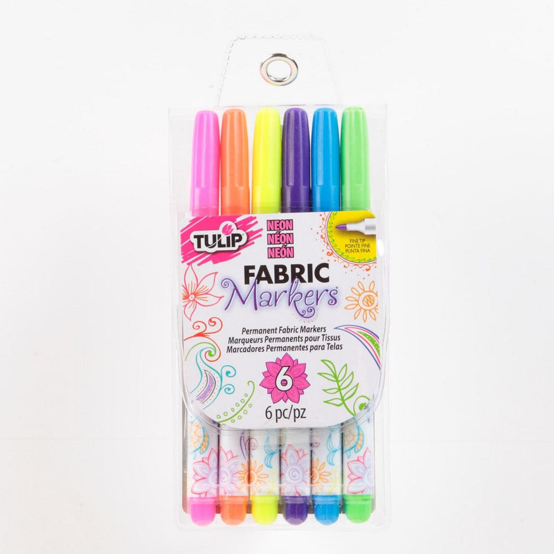 Afbeelding laden in galerijviewer, Tulip • fabric markers fine neon 6pcs