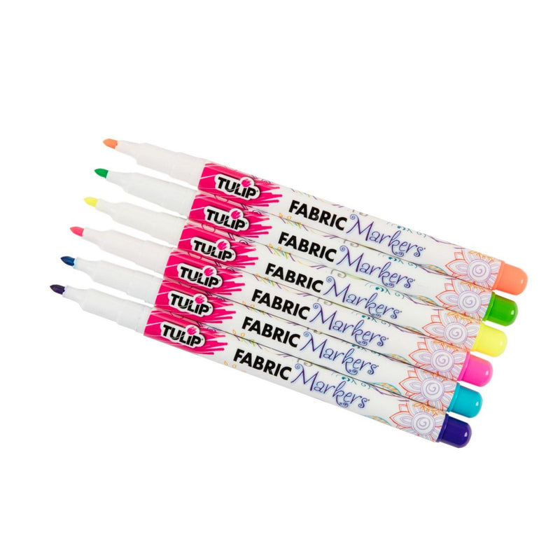 Afbeelding laden in galerijviewer, Tulip • fabric markers fine neon 6pcs