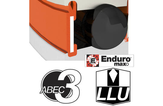 Afbeelding laden in galerijviewer, Enduro - lager 688 llu 8x16x5 abec 3 max zwart oxide